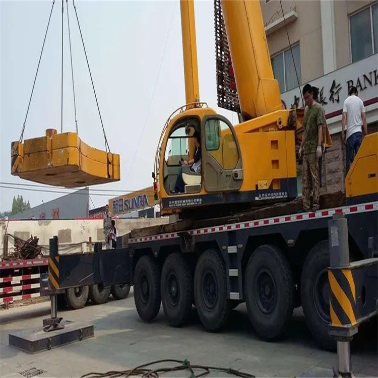 安吉县当地吊车出租|机器吊装|75吨|工厂搬迁服务